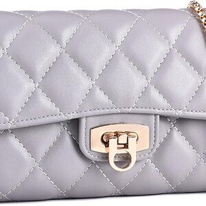 Small Quilted Crossbody Bag for Women - Phone Purse with Card Slots,Trendy Shoul